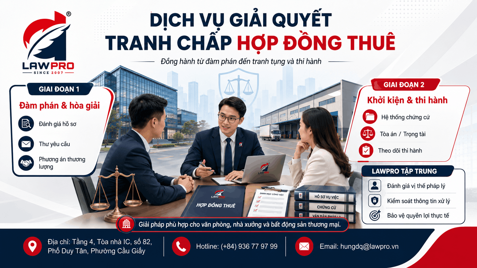 Dịch vụ giải quyết tranh chấp hợp đồng thuê của LAWPRO
